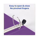 Avery Heavy-Duty View Binder with DuraHinge and Locking One Touch EZD Rings, 3 Rings, 5" Capacity, 11 x 8.5, Purple