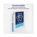 Avery Heavy-Duty View Binder with DuraHinge and One Touch EZD Rings, 3 Rings, 2" Capacity, 11 x 8.5, White