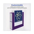 Avery Heavy-Duty View Binder with DuraHinge and One Touch EZD Rings, 3 Rings, 1.5" Capacity, 11 x 8.5, Purple