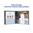 Avery Heavy-Duty View Binder with DuraHinge and One Touch EZD Rings, 3 Rings, 1" Capacity, 11 x 8.5, Black