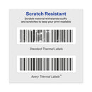 Avery Multipurpose Thermal Labels, 2.13 x 4, White, 140/Roll