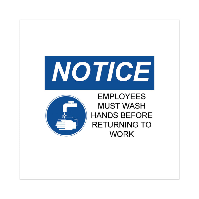 Avery Surface Safe Removable Label Safety Signs, Inkjet/Laser Printers, 5 x 7, White, 2/Sheet, 15 Sheets/Pack