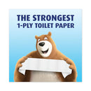 Charmin Essentials Strong Bathroom Tissue, Septic Safe, Individually Wrapped Rolls, 1-Ply, White, 451/Roll, 36 Rolls/Carton