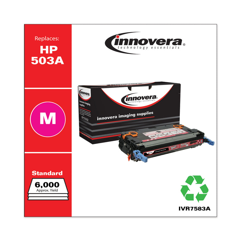 Innovera Remanufactured Magenta Toner, Replacement for 503A (Q7583A), 6,000 Page-Yield