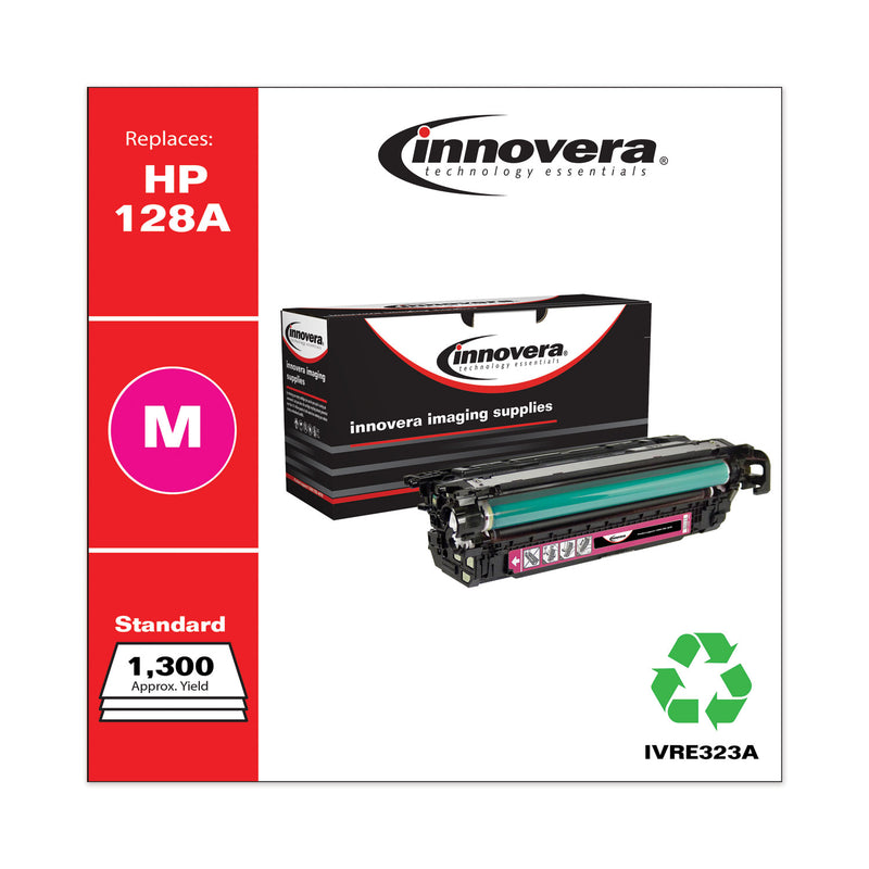 Innovera Remanufactured Magenta Toner, Replacement for 128A (CE323A), 1,300 Page-Yield