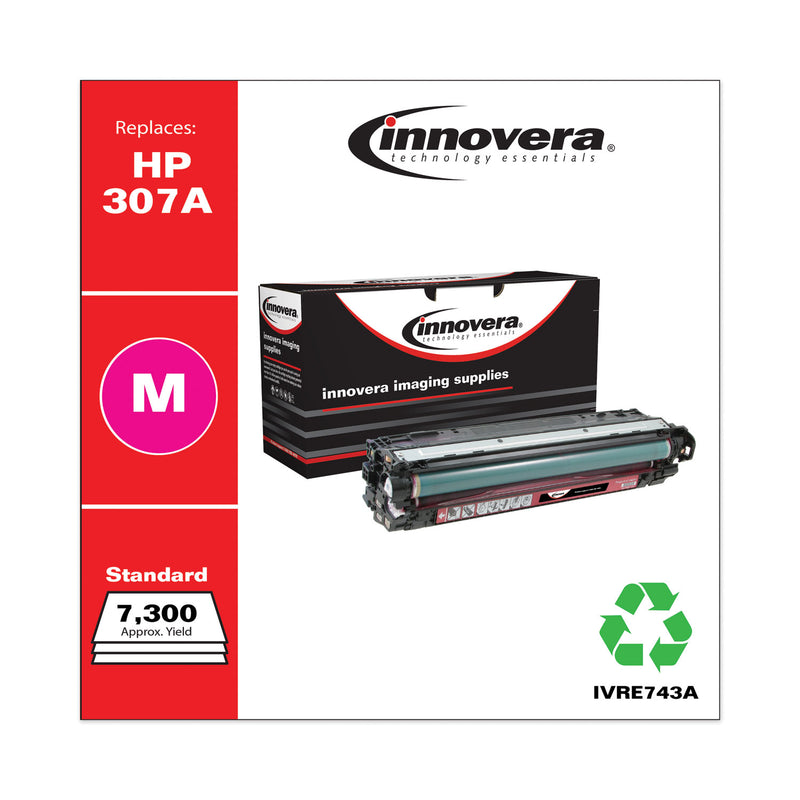 Innovera Remanufactured Magenta Toner, Replacement for 307A (CE743A), 7,300 Page-Yield