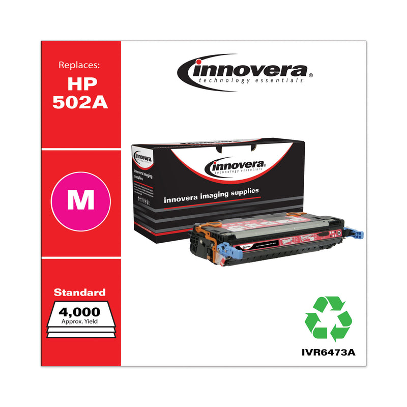 Innovera Remanufactured Magenta Toner, Replacement for 502A (Q6473A), 4,000 Page-Yield