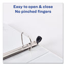 Avery Framed View Heavy-Duty Binders, 3 Rings, 1" Capacity, 11 x 8.5, Black
