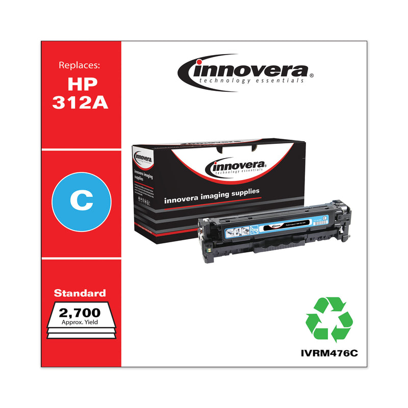 Innovera Remanufactured Cyan Toner, Replacement for 312A (CF381A), 2,700 Page-Yield