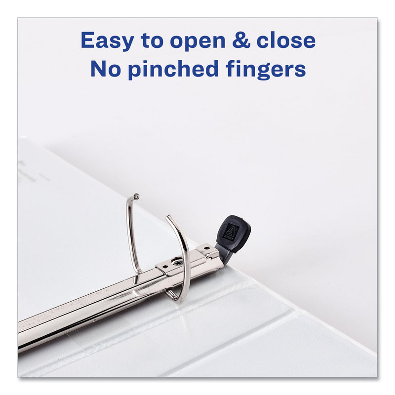 Avery Framed View Heavy-Duty Binders, 3 Rings, 1" Capacity, 11 x 8.5, Navy Blue