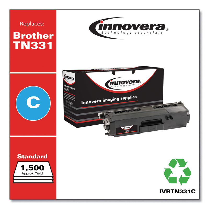Innovera Remanufactured Cyan Toner, Replacement for TN331C, 1,500 Page-Yield