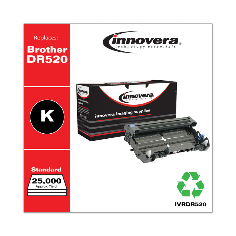 Innovera Remanufactured Black Drum Unit, Replacement for DR520, 25,000 Page-Yield