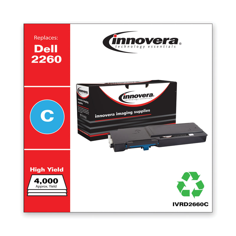 Innovera Remanufactured Cyan High-Yield Toner, Replacement for 593-BBBT, 4,000 Page-Yield