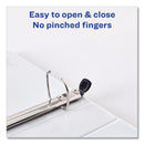 Avery Framed View Heavy-Duty Binders, 3 Rings, 1.5" Capacity, 11 x 8.5, Navy Blue