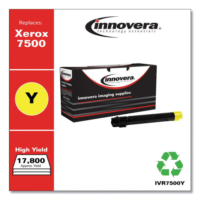 Innovera Remanufactured Yellow High-Yield Toner, Replacement for 106R01438, 17,800 Page-Yield