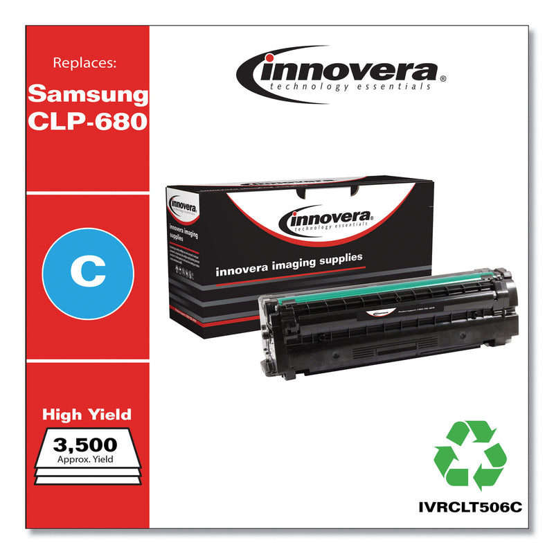 Innovera Remanufactured Cyan High-Yield Toner, Replacement for CLT-C506L, 3,500 Page-Yield