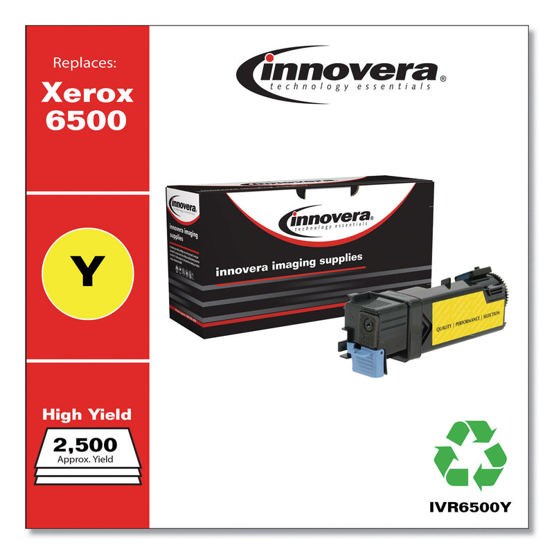 Innovera Remanufactured Yellow High-Yield Toner, Replacement for 106R01596, 2,500 Page-Yield