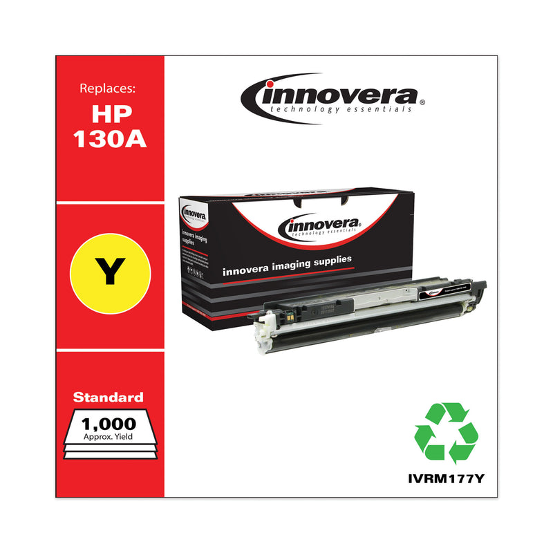 Innovera Remanufactured Yellow Toner, Replacement for 130A (CF352A), 1,000 Page-Yield