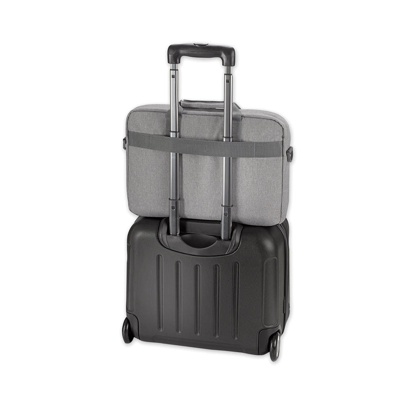 Solo Sustainable Re:cycled Collection Laptop Bag, Fits Devices Up to 15.6", Recycled PET Polyester, 16.25 x 4.5 x 12, Gray