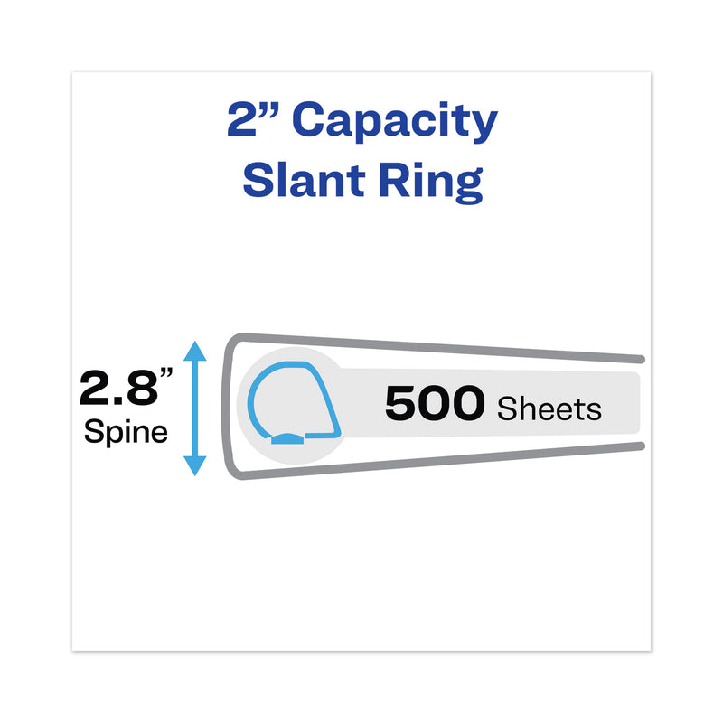 Avery Heavy-Duty View Binders, 3 Rings, 2" Capacity, 11 x 17, White