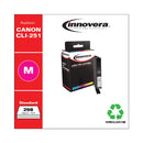 Innovera Remanufactured Magenta Ink, Replacement for CLI-251 (6515B001), 298 Page-Yield