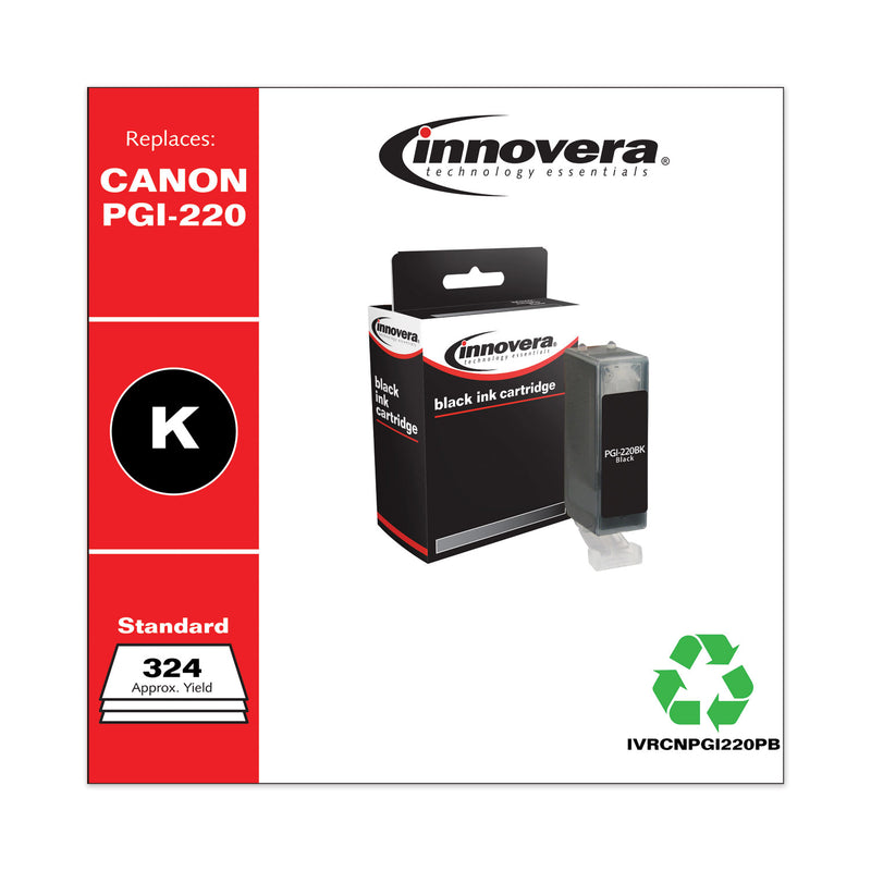 Innovera Remanufactured Black Ink, Replacement for PGI-220 (2945B001), 324 Page-Yield