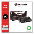 Innovera Remanufactured Black High-Yield Toner, Replacement for 87X (CF287X), 18,000 Page-Yield