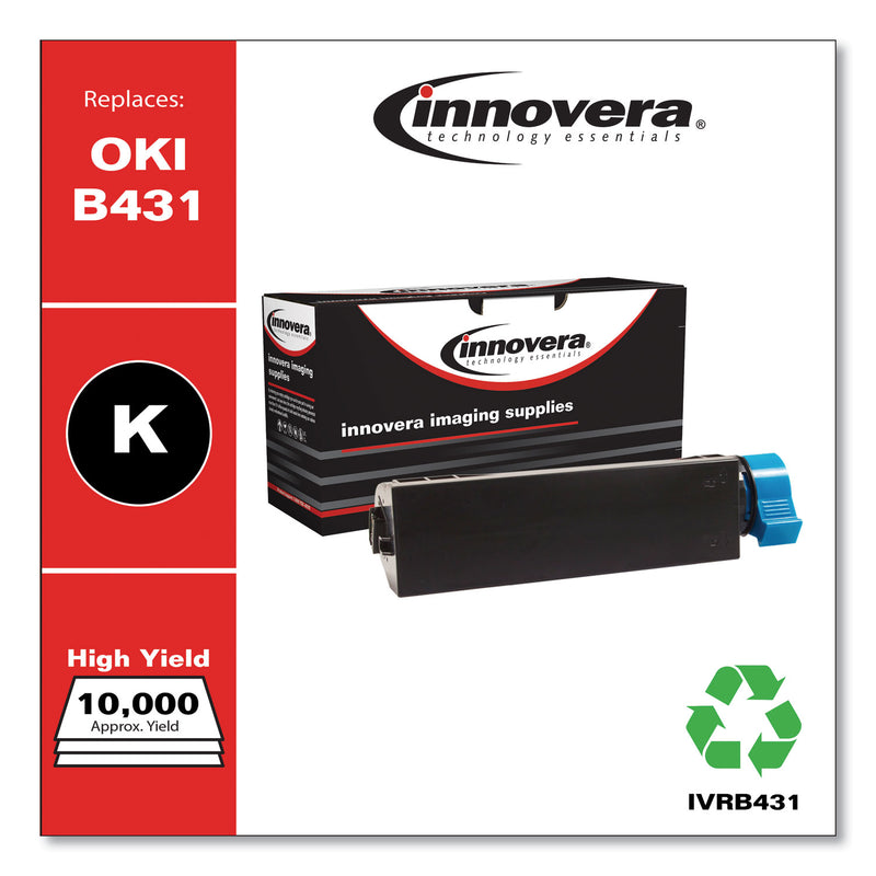 Innovera Remanufactured Black Toner, Replacement for 44574901, 10,000 Page-Yield