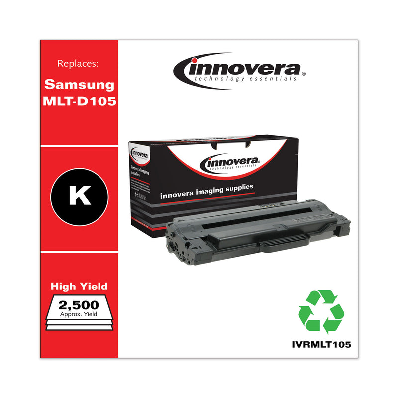 Innovera Remanufactured Black High-Yield Toner, Replacement for MLT-D105L, 2,500 Page-Yield