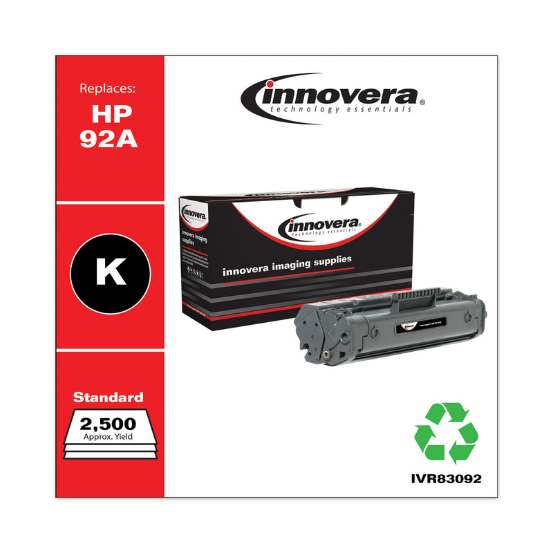 Innovera Remanufactured Black Toner, Replacement for 92A (4092A), 2,500 Page-Yield