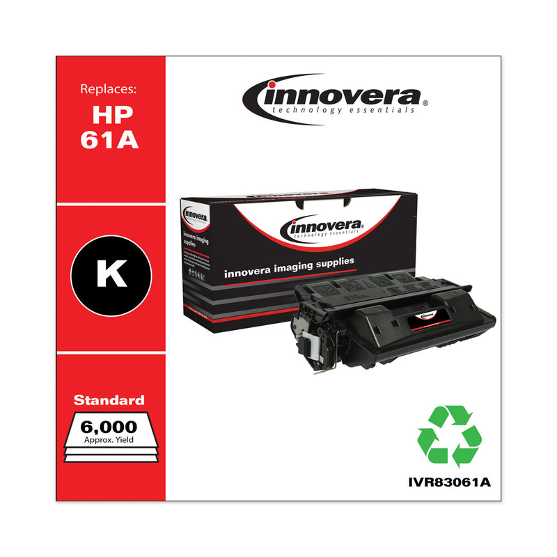 Innovera Remanufactured Black Toner, Replacement for 61A (C8061A), 6,000 Page-Yield