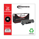 Innovera Remanufactured Black Extended-Yield Toner, Replacement for 83X (CF283XJ), 3,000 Page-Yield