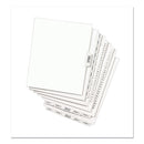 Avery-Style Preprinted Legal Bottom Tab Divider, 26-Tab, Exhibit A, 11 x 8.5, White, 25/PK