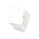 Avery-Style Preprinted Legal Bottom Tab Divider, 26-Tab, Exhibit G, 11 x 8.5, White, 25/PK