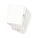 Avery-Style Preprinted Legal Bottom Tab Divider, 26-Tab, Exhibit H, 11 x 8.5, White, 25/PK