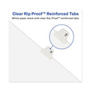 Avery-Style Preprinted Legal Bottom Tab Divider, 26-Tab, Exhibit K, 11 x 8.5, White, 25/PK