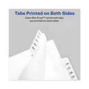 Avery-Style Preprinted Legal Bottom Tab Divider, 26-Tab, Exhibit C, 11 x 8.5, White, 25/PK