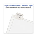 Avery-Style Preprinted Legal Side Tab Divider, 26-Tab, Exhibit F, 11 x 8.5, White, 25/Pack, (1376)