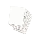 Avery-Style Preprinted Legal Bottom Tab Dividers, 26-Tab, Exhibit Q, 11 x 8.5, White, 25/Pack