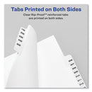 Avery-Style Preprinted Legal Bottom Tab Dividers, 26-Tab, Exhibit Y, 11 x 8.5, White, 25/Pack