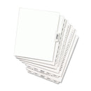 Avery-Style Preprinted Legal Side Tab Divider, 26-Tab, Exhibit Q, 11 x 8.5, White, 25/Pack, (1387)