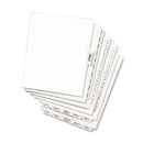 Avery-Style Preprinted Legal Bottom Tab Divider, 26-Tab, Exhibit J, 11 x 8.5, White, 25/PK