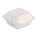 Hoffmaster Peel and Seal Tamper Evident Food Container Bands, 1.5" x 24", White, Paper, 2,500/Carton