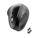 Kensington Pro Fit Ergo Vertical Wireless Mouse, 2.4 GHz Frequency/65.62 ft Wireless Range, Right Hand Use, Black