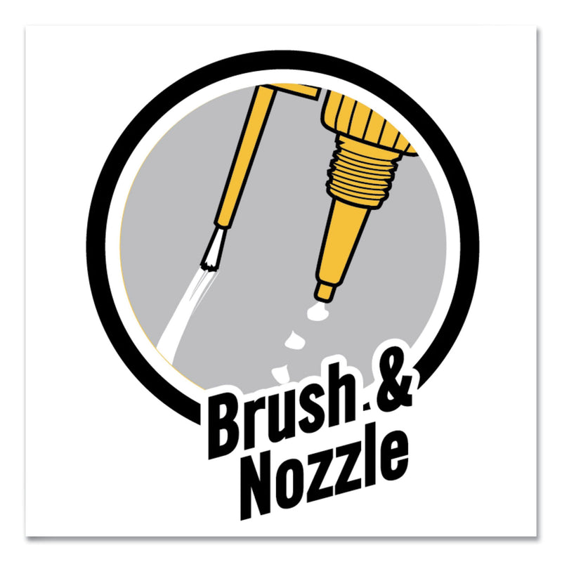 Gorilla Super Glue with Brush and Nozzle Applicators, 0.35 oz, Dries Clear