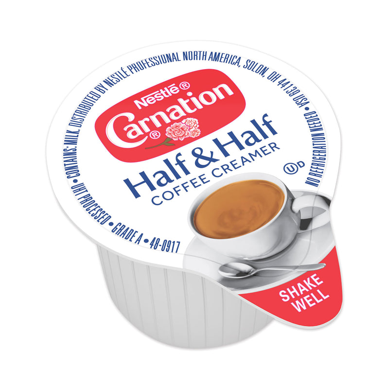 Carnation Half and Half, 0.304 oz Cups, 180/Carton