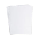 U Brands Data Card Replacement Sheet, 8.5 x 11 Sheets, Perforated at 2", White, 10/Pack