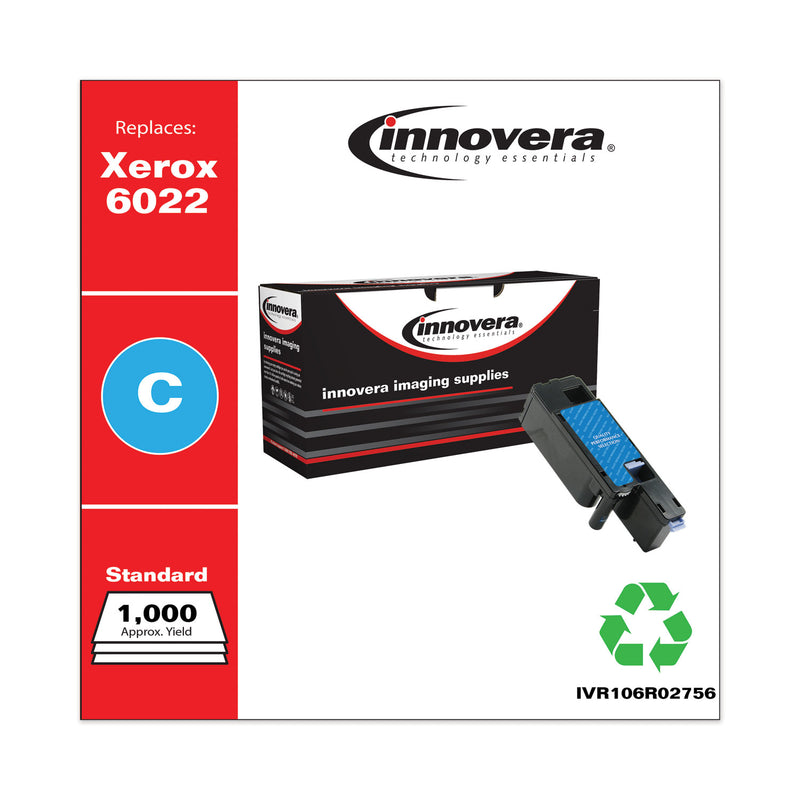 Innovera Remanufactured Cyan Toner, Replacement for 106R02756, 1,000 Page-Yield