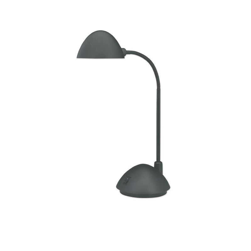 Alera LED Task Lamp, 5.38"w x 9.88"d x 17"h, Black
