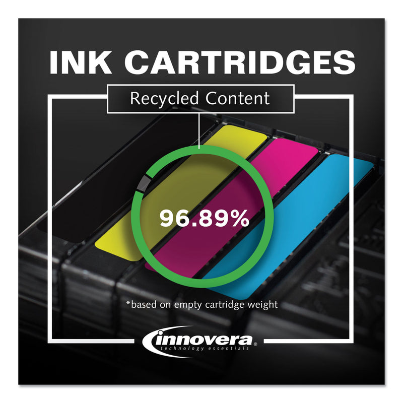 Innovera Remanufactured Black High-Yield Ink, Replacement for 62XL (C2P05AN), 600 Page-Yield